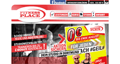 Desktop Screenshot of fitnessplacedortmund.de