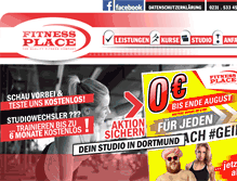 Tablet Screenshot of fitnessplacedortmund.de